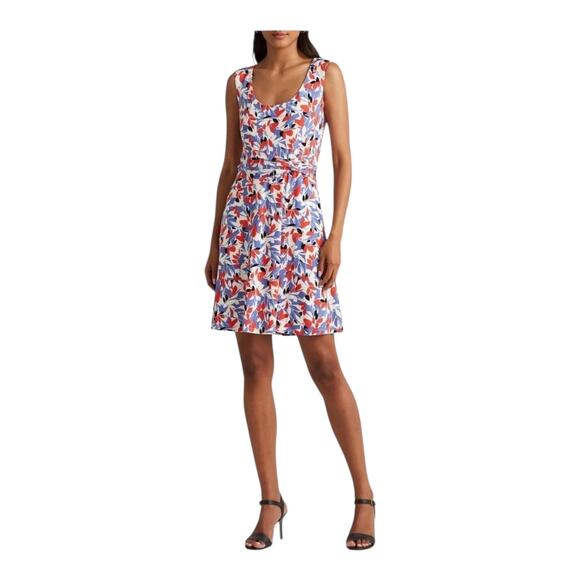 Lauren Ralph Lauren dress Floral jersey sleeveless size 0 - Picture 1 of 9